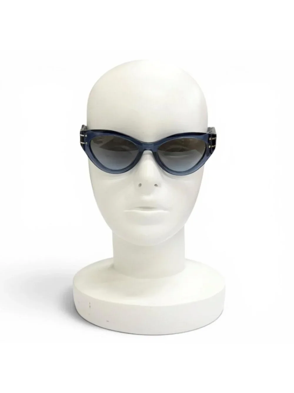 Dior Signature Logo Butterfly Sunglasses Clear Blue Eyewear